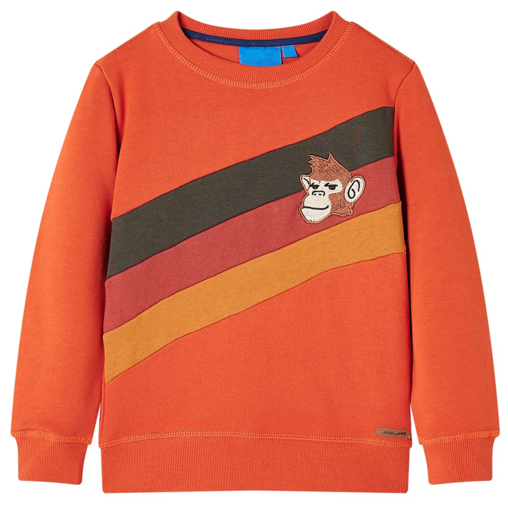 Sweatshirt para criança laranja 92