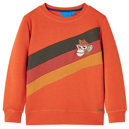 Sweatshirt para criança laranja 116