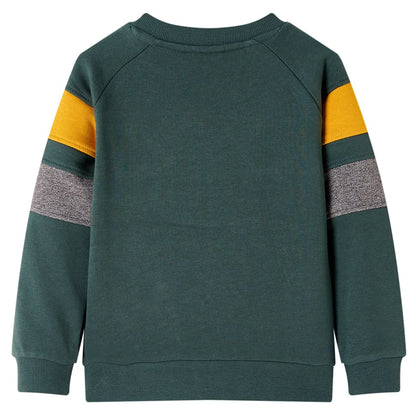 Sweatshirt para criança verde-escuro 92