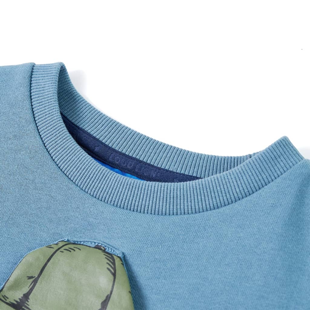 Sweatshirt para criança azul-médio 104