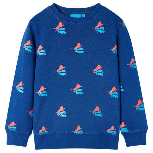 Sweatshirt para criança azul-escuro 92