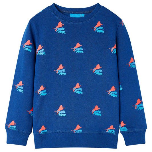 Sweatshirt para criança azul-escuro 104