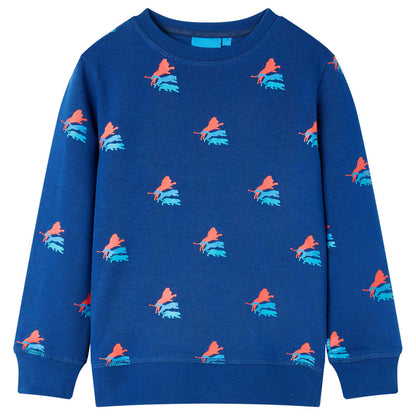 Sweatshirt para criança azul-escuro 116