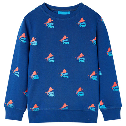 Sweatshirt para criança azul-escuro 140