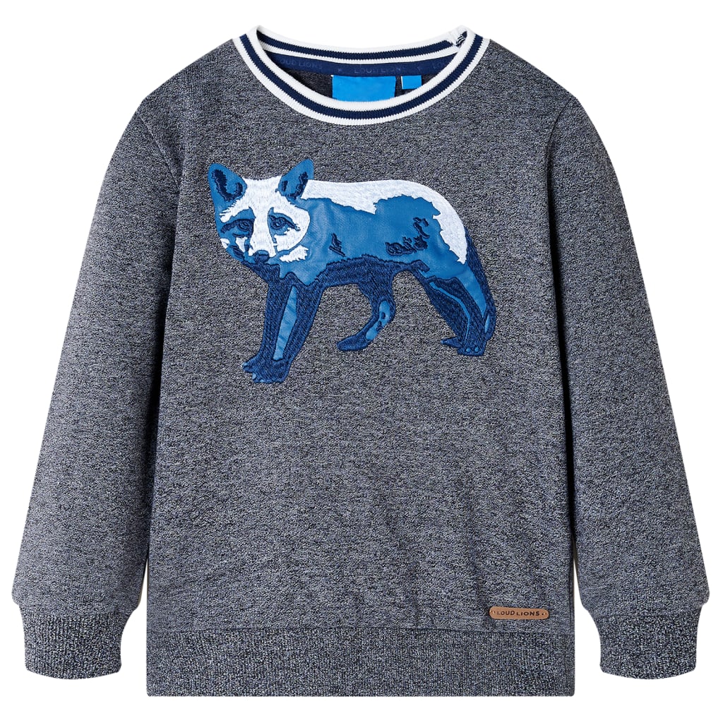 Sweatshirt para criança azul-marinho mesclado 92