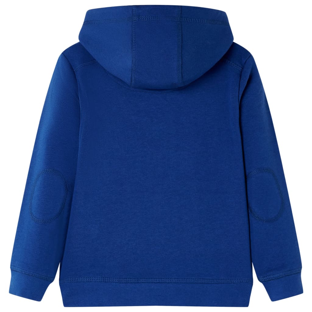 Sweatshirt para criança com capuz azul-escuro 104