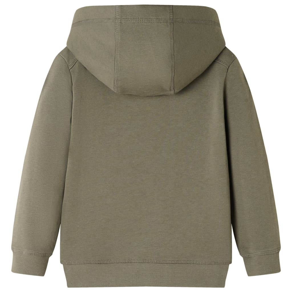 Sweatshirt com capuz para criança cor caqui 104