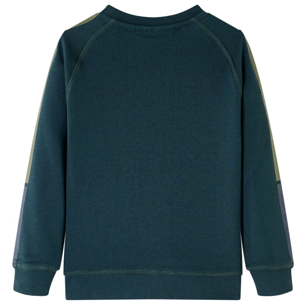 Sweatshirt para criança verde-musgo 140