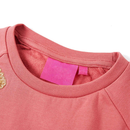 Sweatshirt para criança rosa-velho 116