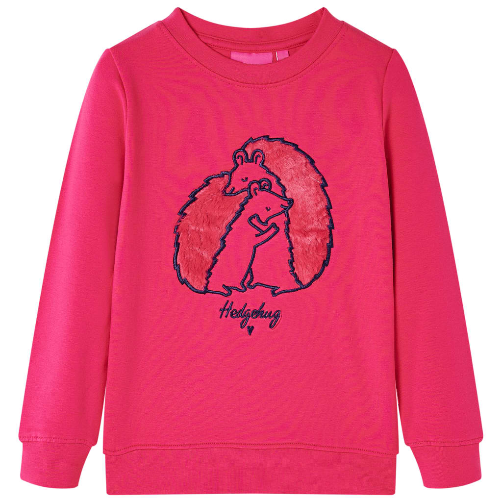 Sweatshirt para criança rosa-brilhante 92