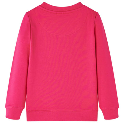 Sweatshirt para criança rosa-brilhante 92