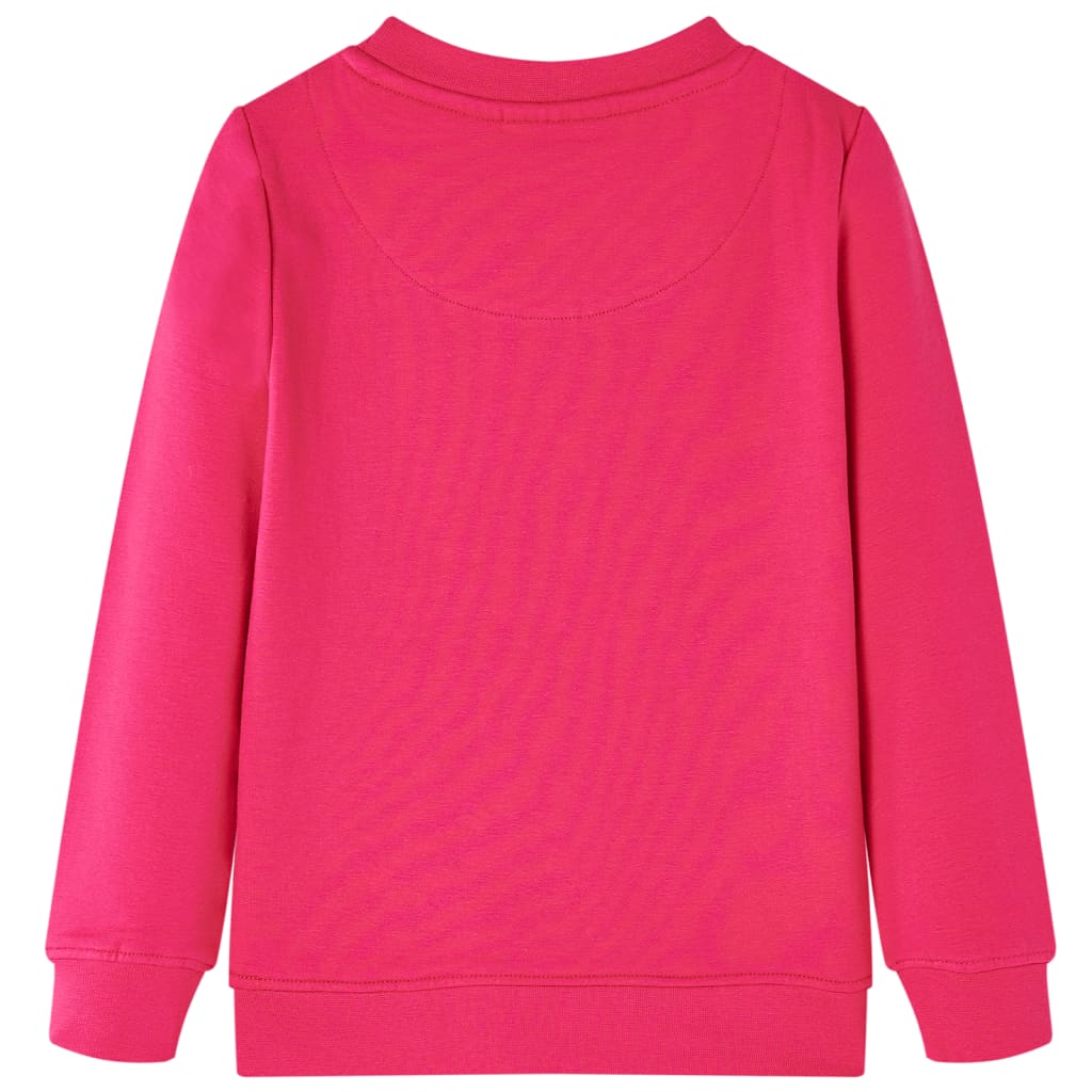 Sweatshirt para criança rosa-brilhante 104