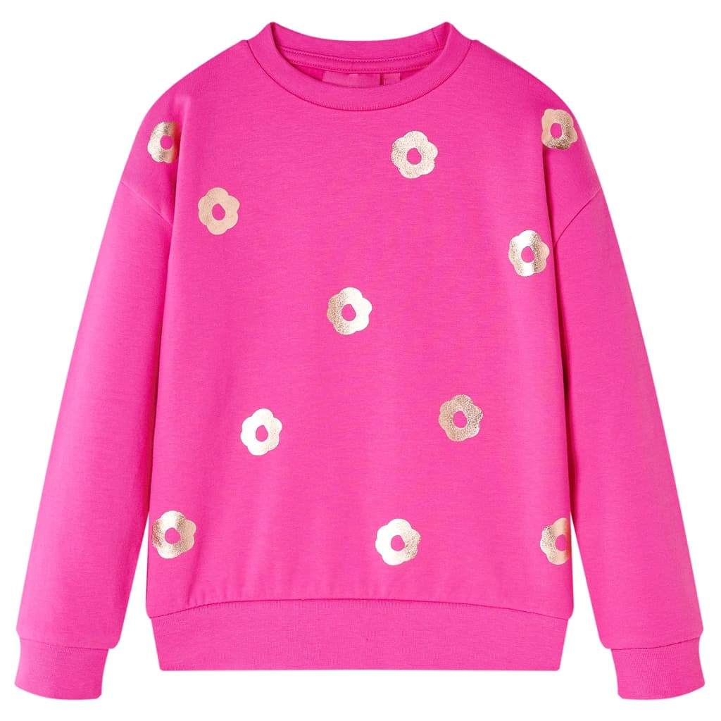 Sweatshirt para criança rosa-escuro 92