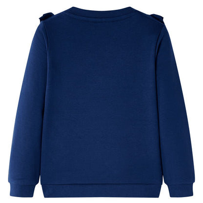 Sweatshirt para criança azul-marinho 128