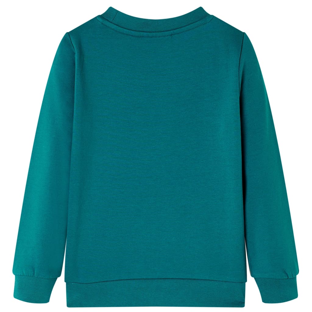 Sweatshirt para criança verde-escuro 92