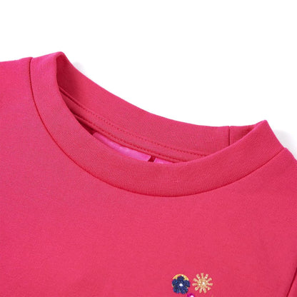 Sweatshirt para criança rosa-brilhante 104