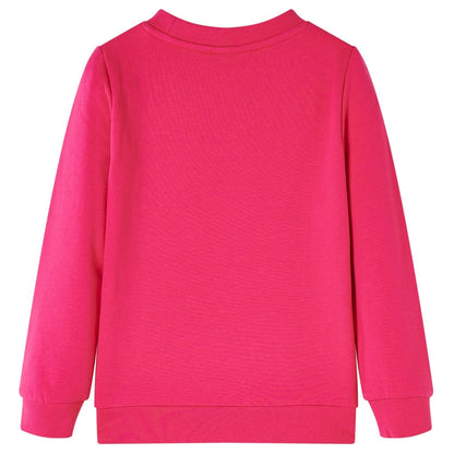 Sweatshirt para criança rosa-brilhante 128