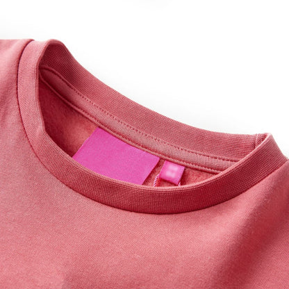 Sweatshirt para criança blocos de cores rosa e henna 92