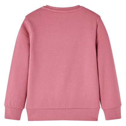 Sweatshirt para criança design retalhos de veludo cor framboesa 116