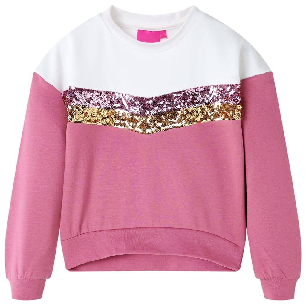 Sweatshirt para criança cor framboesa 104