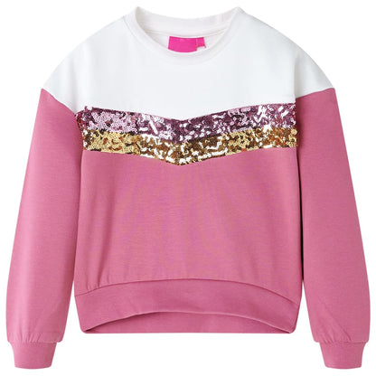 Sweatshirt para criança cor framboesa 104