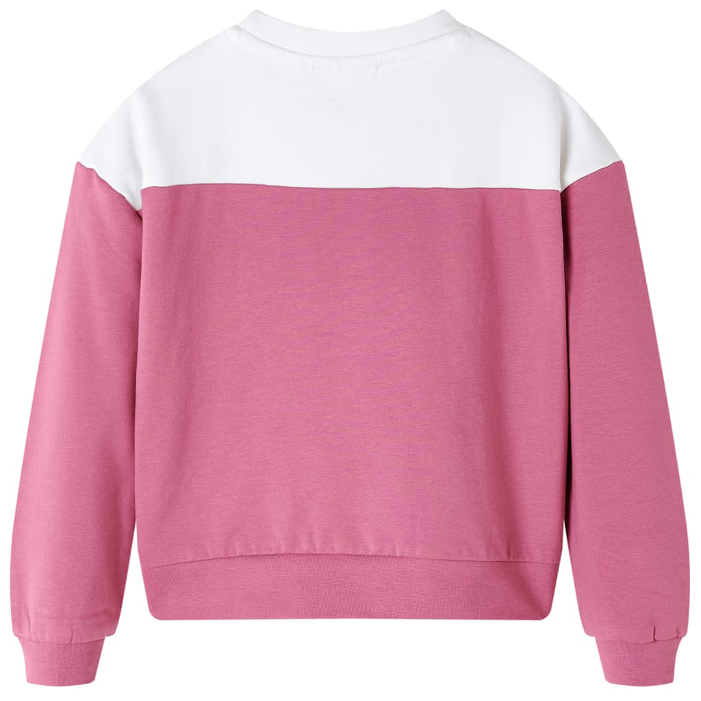 Sweatshirt para criança cor framboesa 104