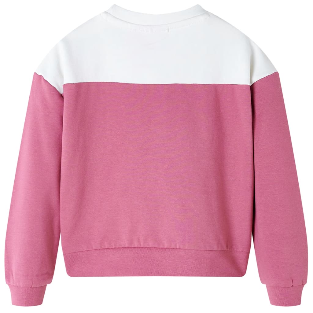 Sweatshirt para criança cor framboesa 128