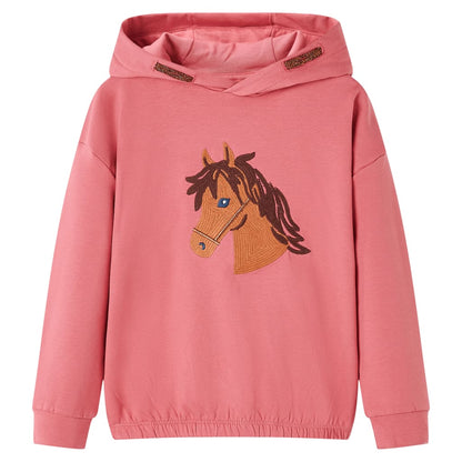 Sweatshirt para criança rosa-velho 140