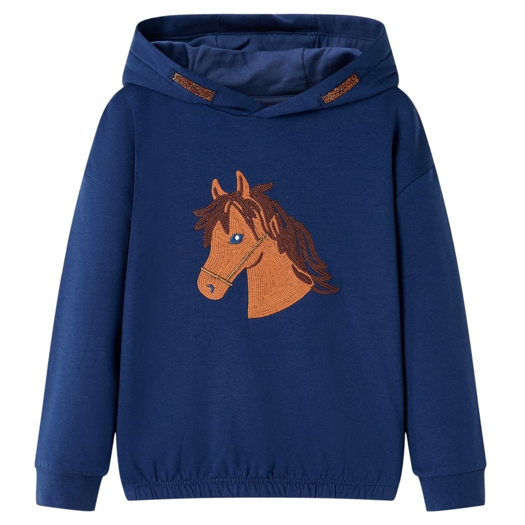 Sweatshirt para criança azul-marinho 140