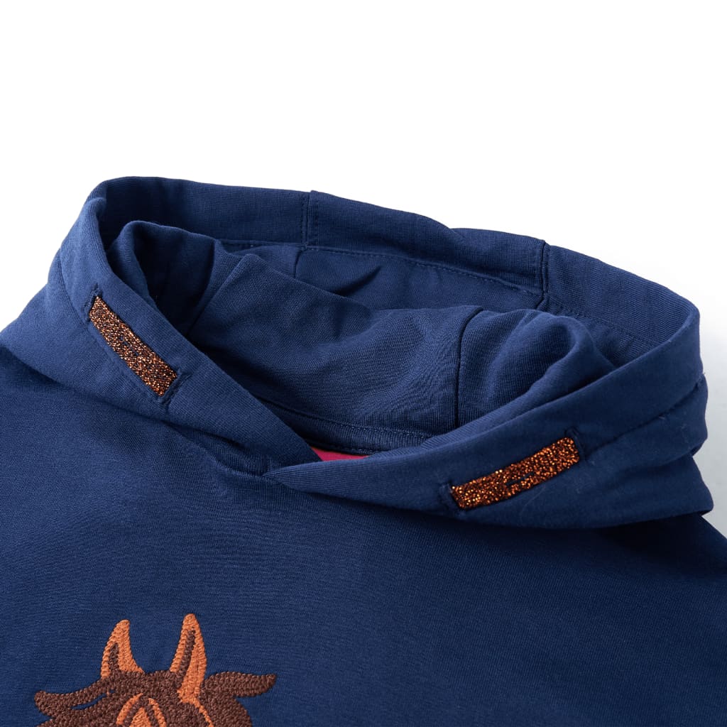 Sweatshirt para criança azul-marinho 140