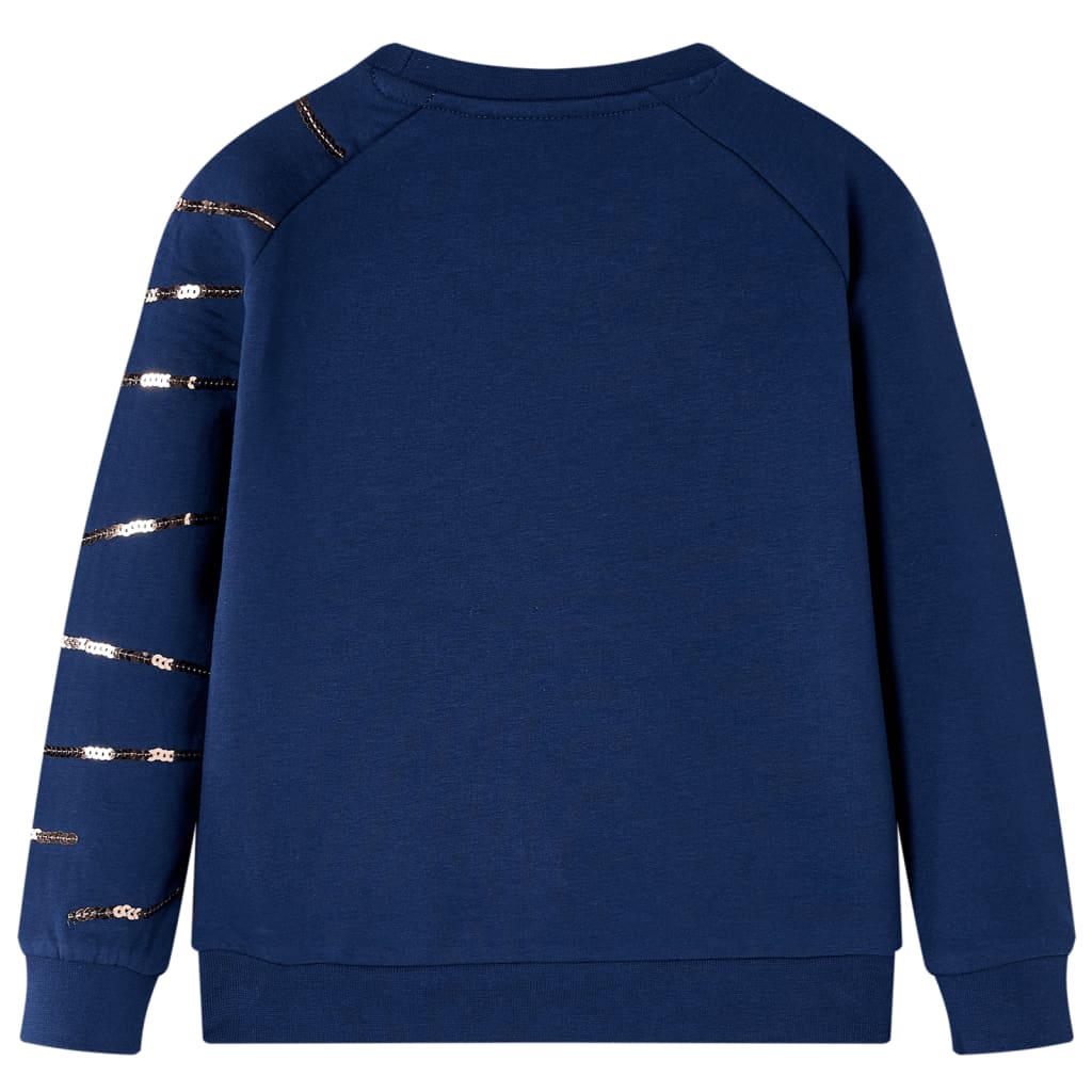 Sweatshirt para criança azul-marinho 140