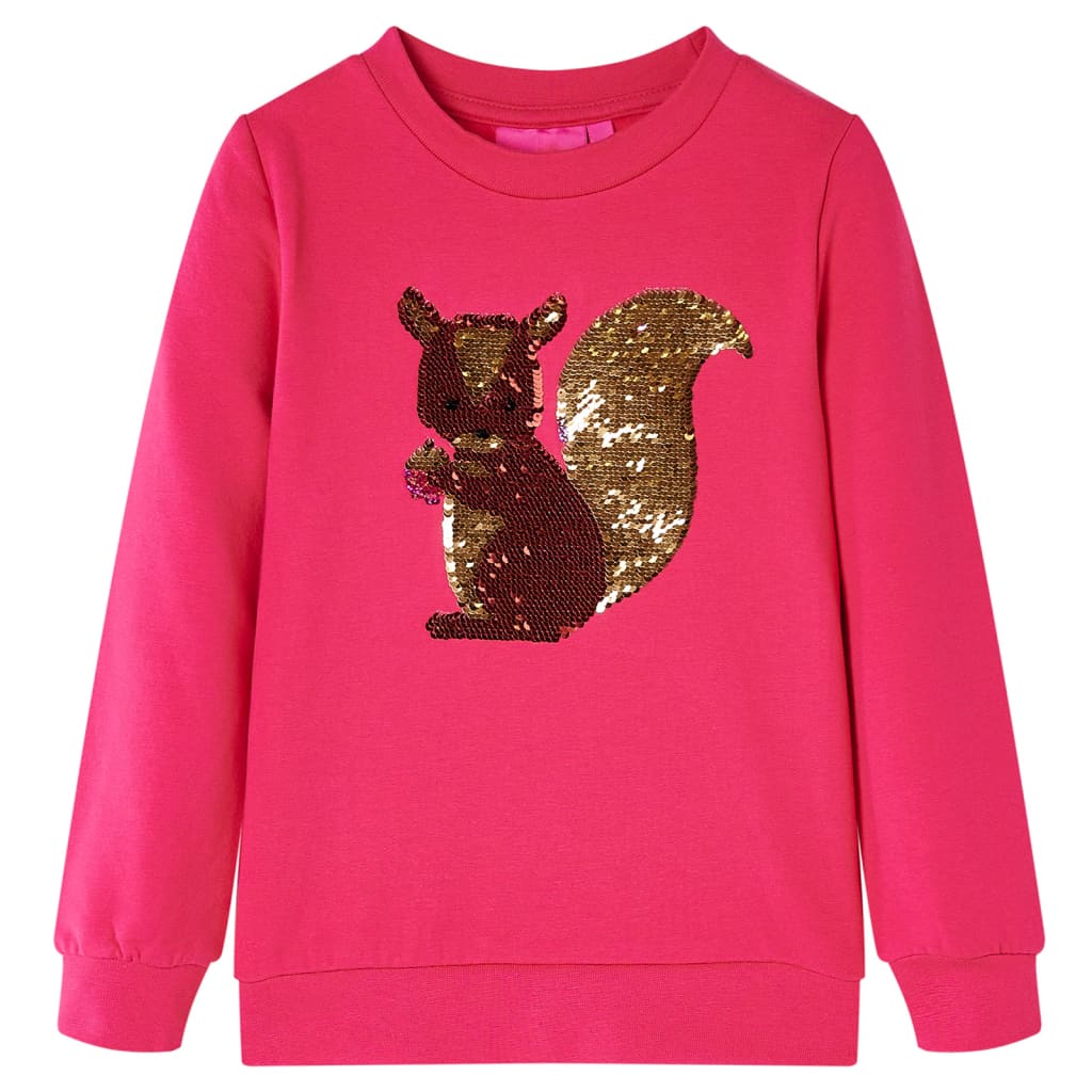 Sweatshirt para criança rosa-choque 104