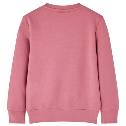 Sweatshirt para criança cor framboesa 104