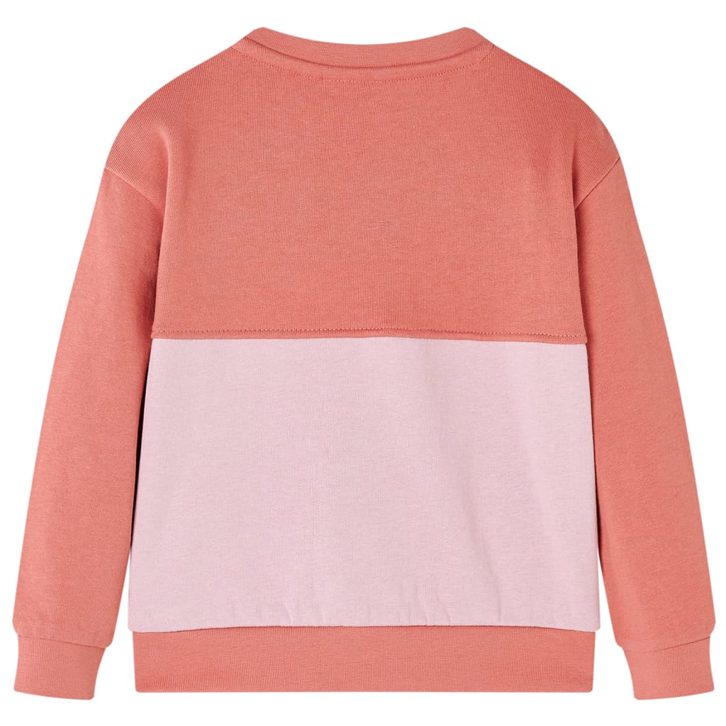 Sweatshirt para criança bloco de cor rosa 92