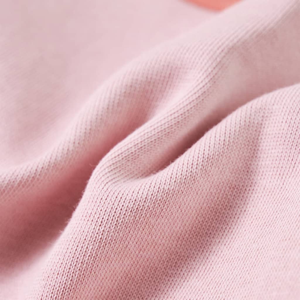 Sweatshirt para criança bloco de cor rosa 128