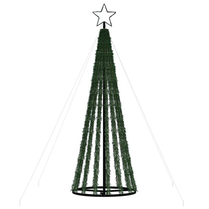 Árvore de Natal luminosa em cone 275 LEDs 180 cm branco quente