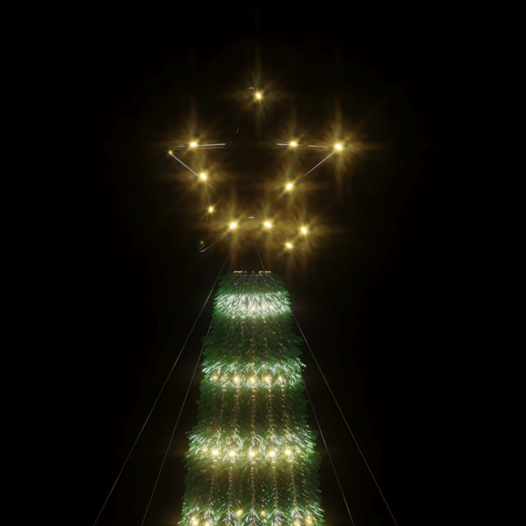 Árvore de Natal luminosa em cone 275 LEDs 180 cm branco quente