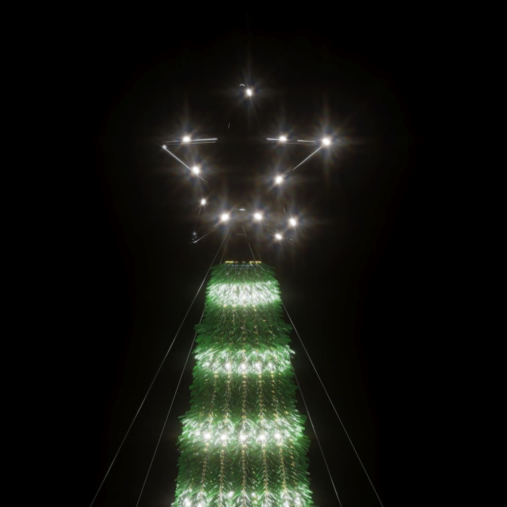 Árvore de Natal luminosa em cone 275 LEDs 180 cm branco frio