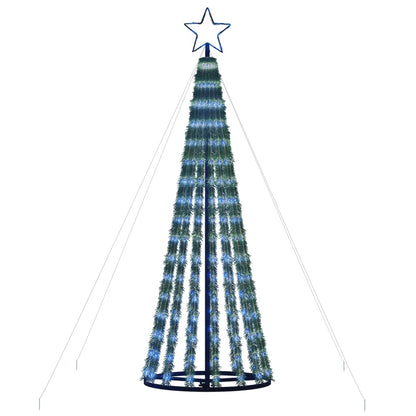 Árvore de Natal luminosa em cone 275 luzes LED 180 cm azul