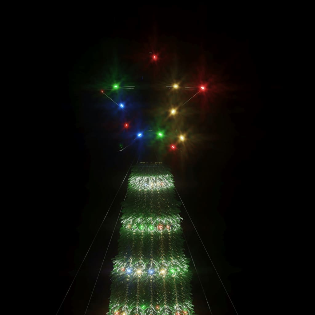 Árvore de Natal luminosa em cone 275 luzes LED 180 cm colorido