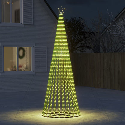 Árvore de Natal luminosa em cone 688 LEDs 300 cm branco quente