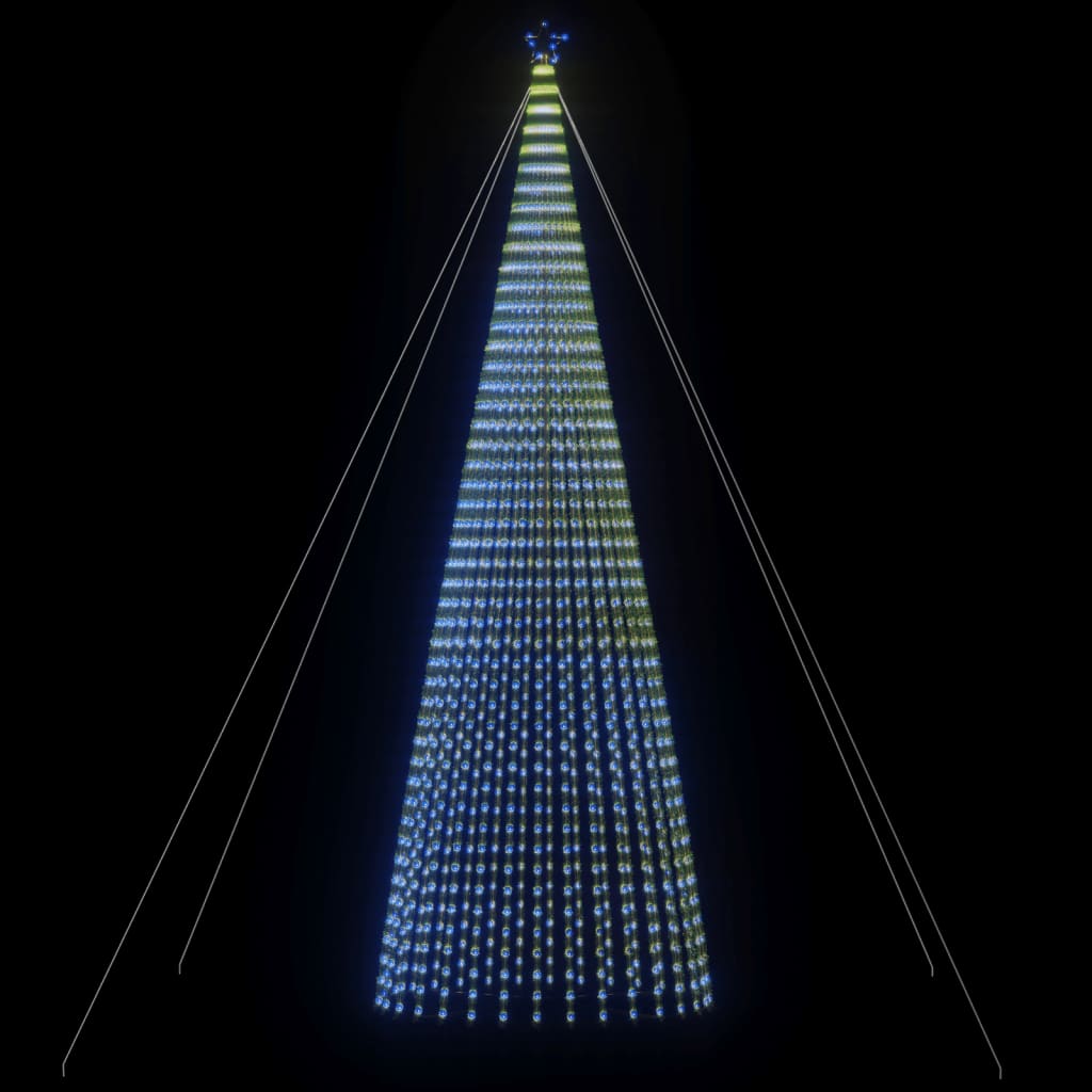 Árvore de Natal luminosa em cone 1544 luzes LED 500 cm azul