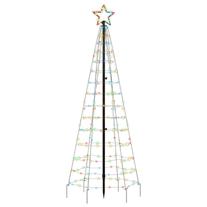 Iluminação p/ árvore de Natal c/ estacas 220 LED 180cm colorido