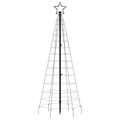 Iluminação p/ árvore de Natal c/ estacas 220 LED 180cm colorido