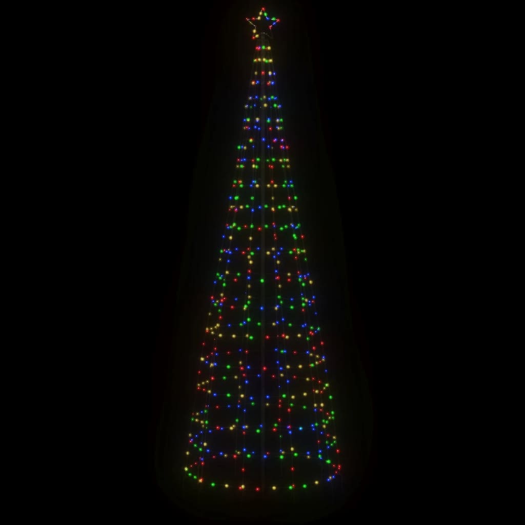 Árvore de Natal luminosa com estacas 570 LEDs 300 cm colorido