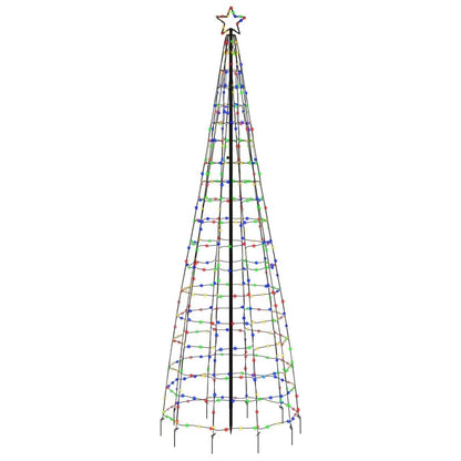 Árvore de Natal luminosa com estacas 570 LEDs 300 cm colorido