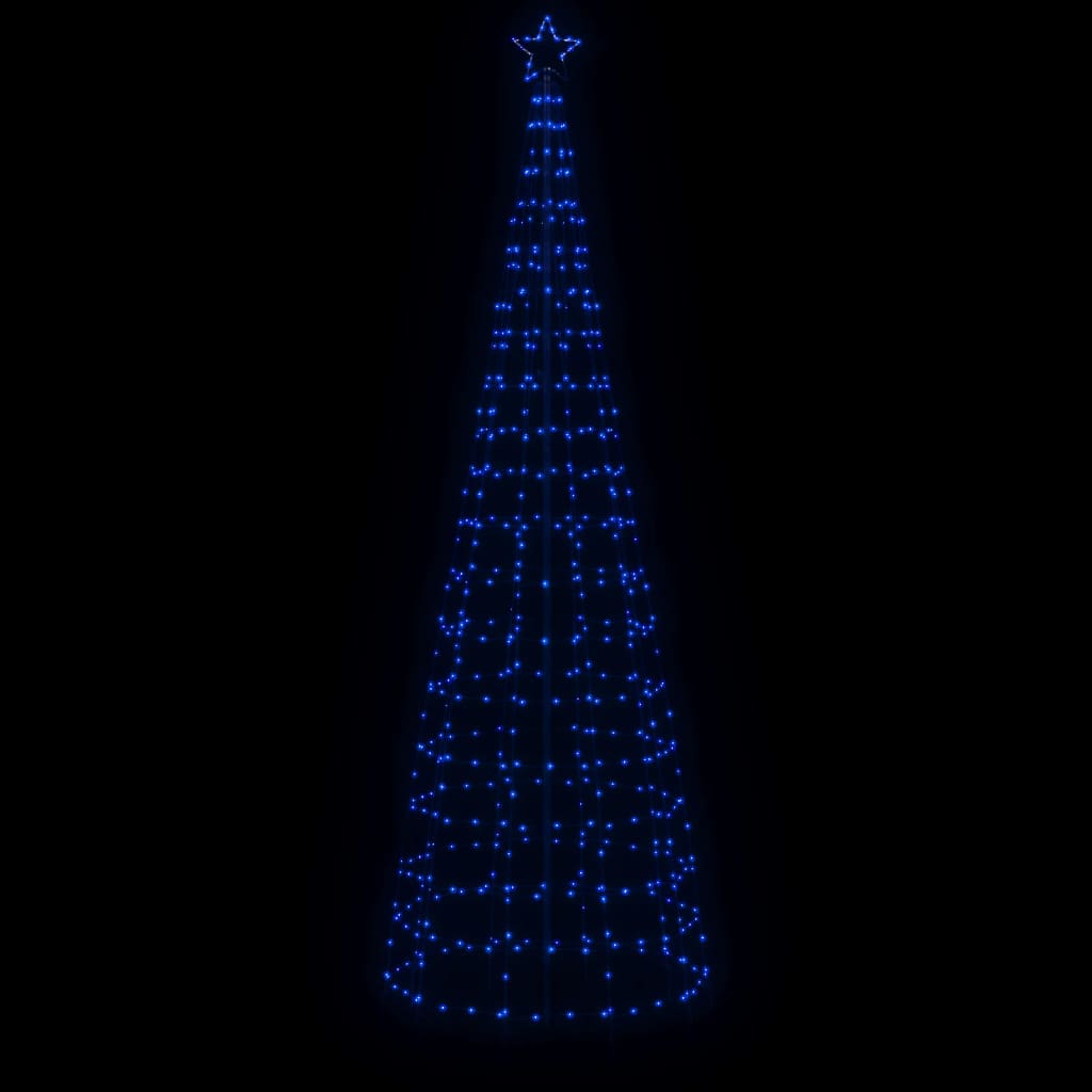 Árvore de Natal luminosa com estacas 570 luzes LED 300 cm azul