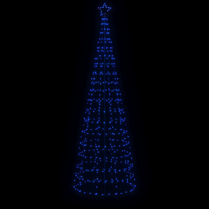 Árvore de Natal luminosa com estacas 570 luzes LED 300 cm azul