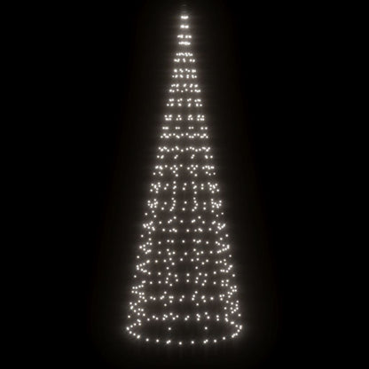 Iluminação árvore Natal em mastro 550 LEDs 300 cm branco quente