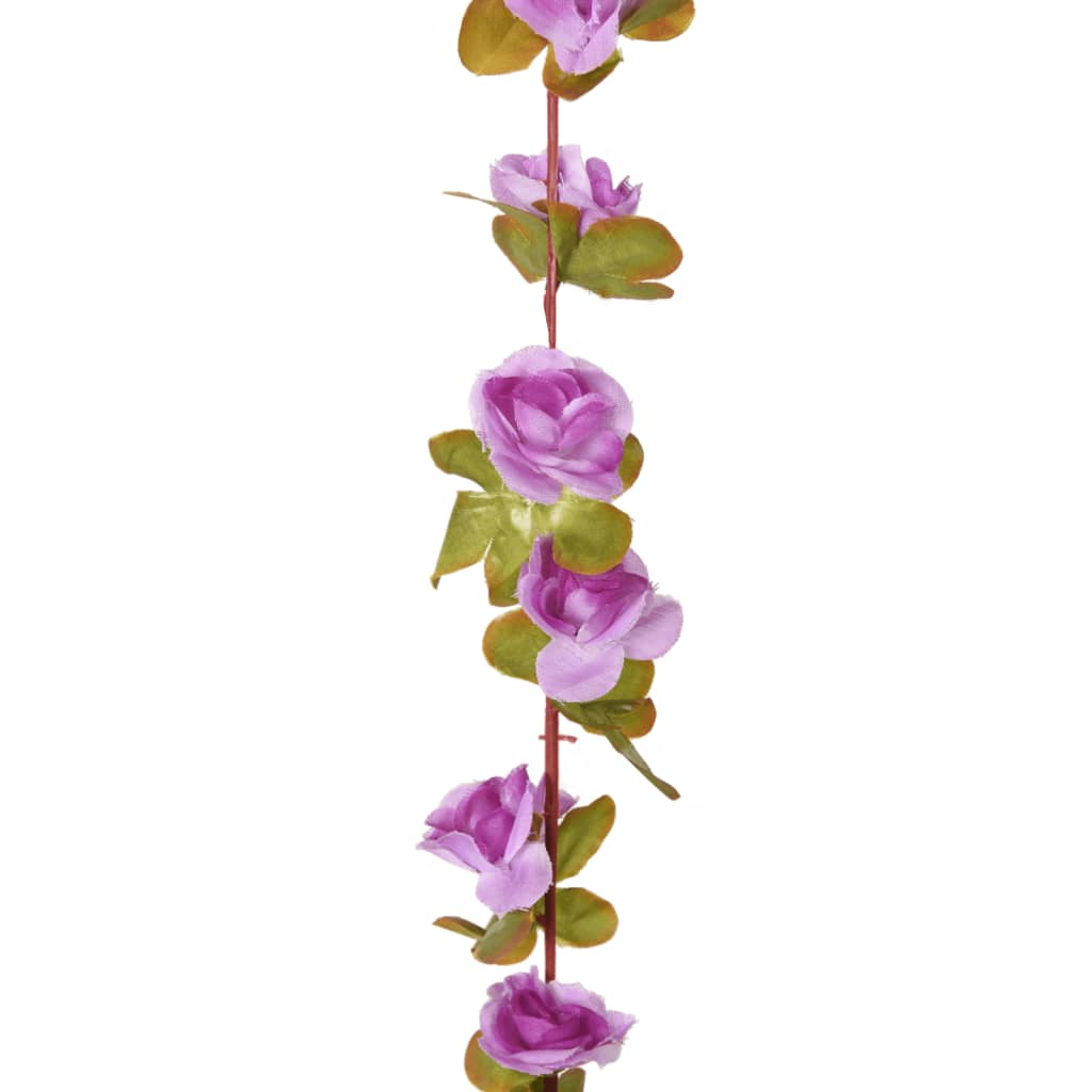 Grinaldas de flores artificiais 6 pcs 250 cm roxo claro